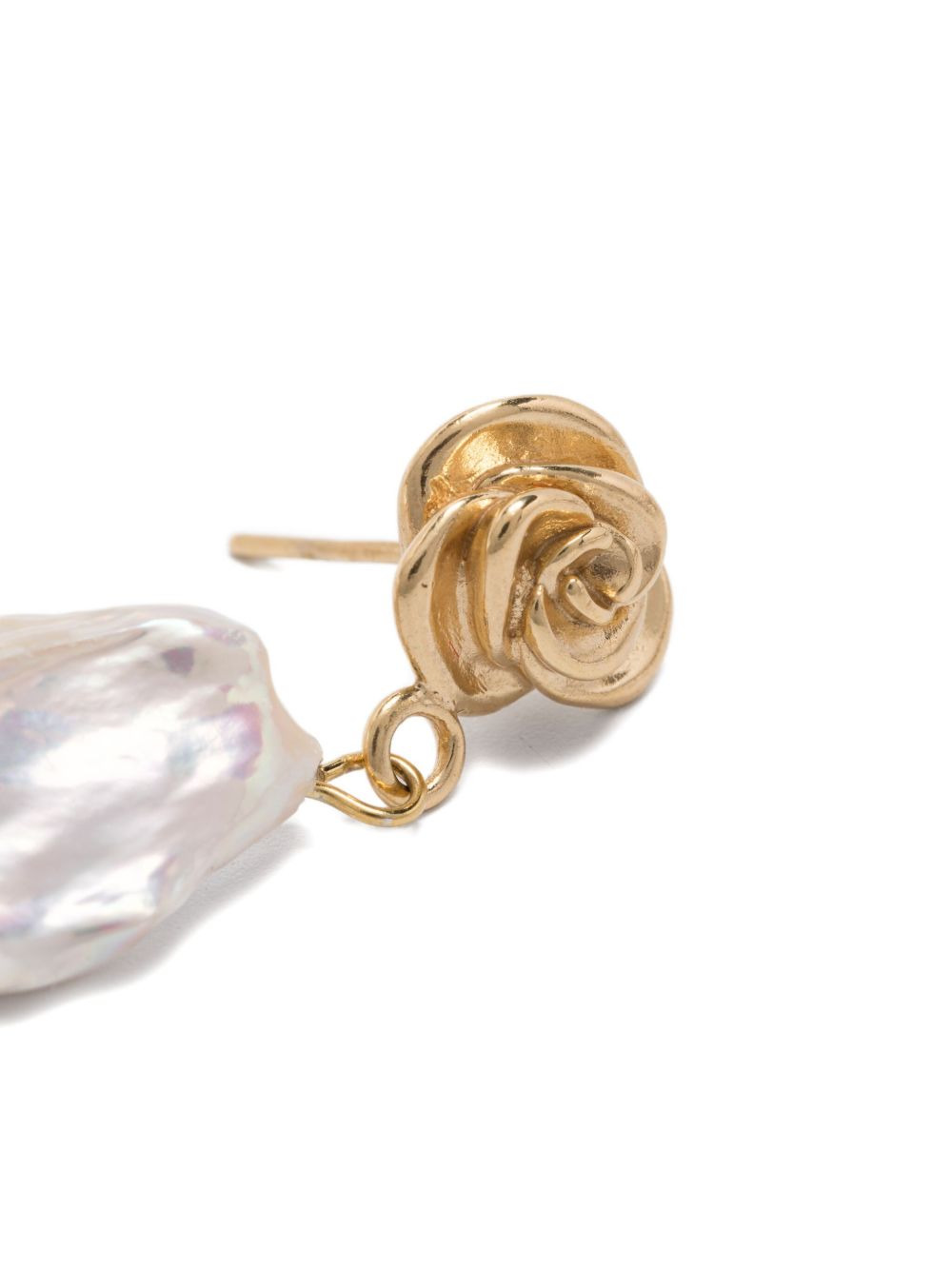 Rose pearl earrings - 4