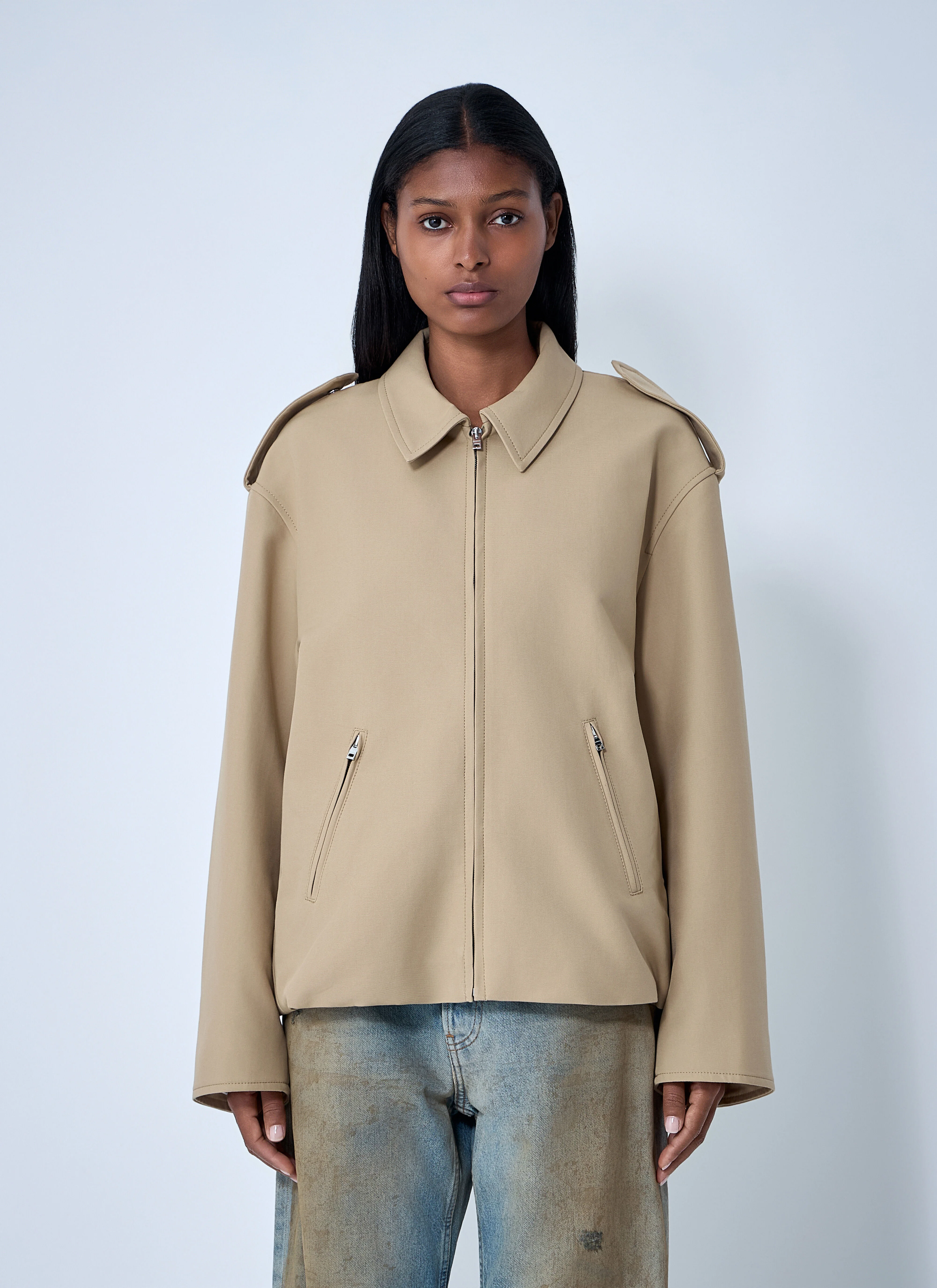 Cotton Satin Jacket - 1