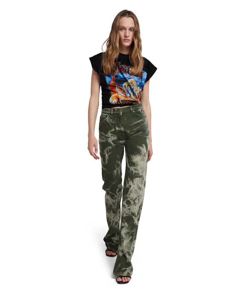 Sleeveless T-Shirt with "MSGM adventures" graphic 5