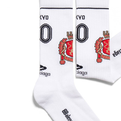 BALENCIAGA Tokyo Soccer Socks in White outlook