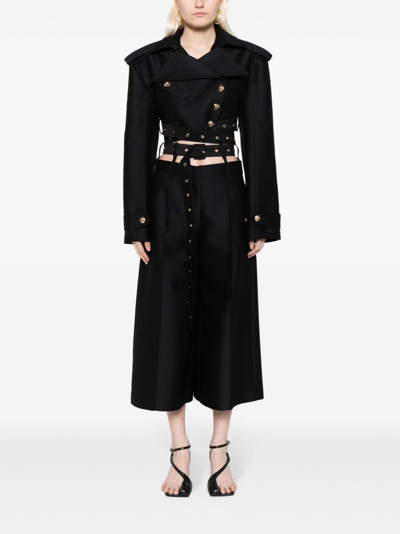 rokh belted cropped jacket outlook