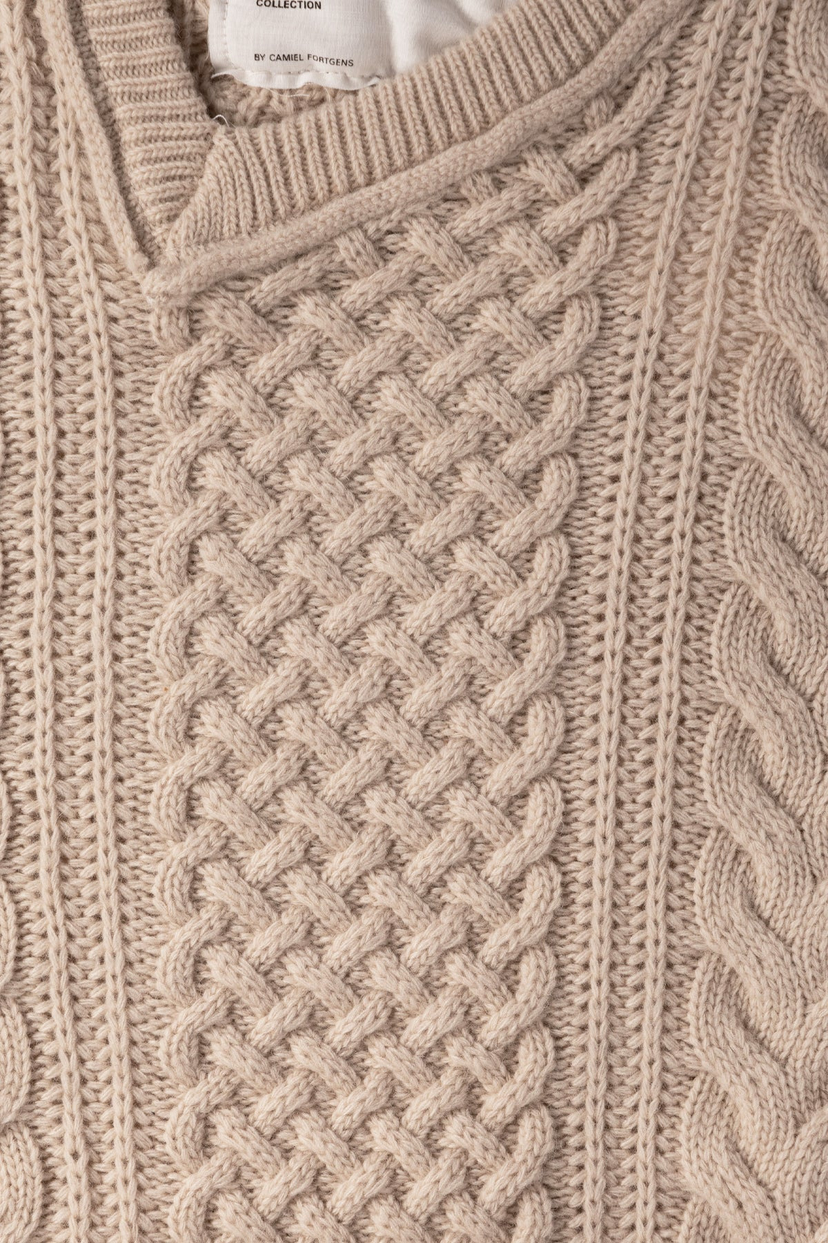 Frankenstein Cable Knit - Natural Off-White - 3