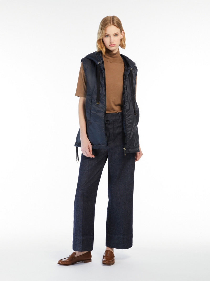 Max Mara GREENGO Water-repellent technical canvas gilet outlook