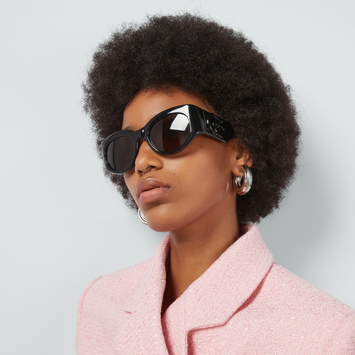 Oval frame sunglasses - 4