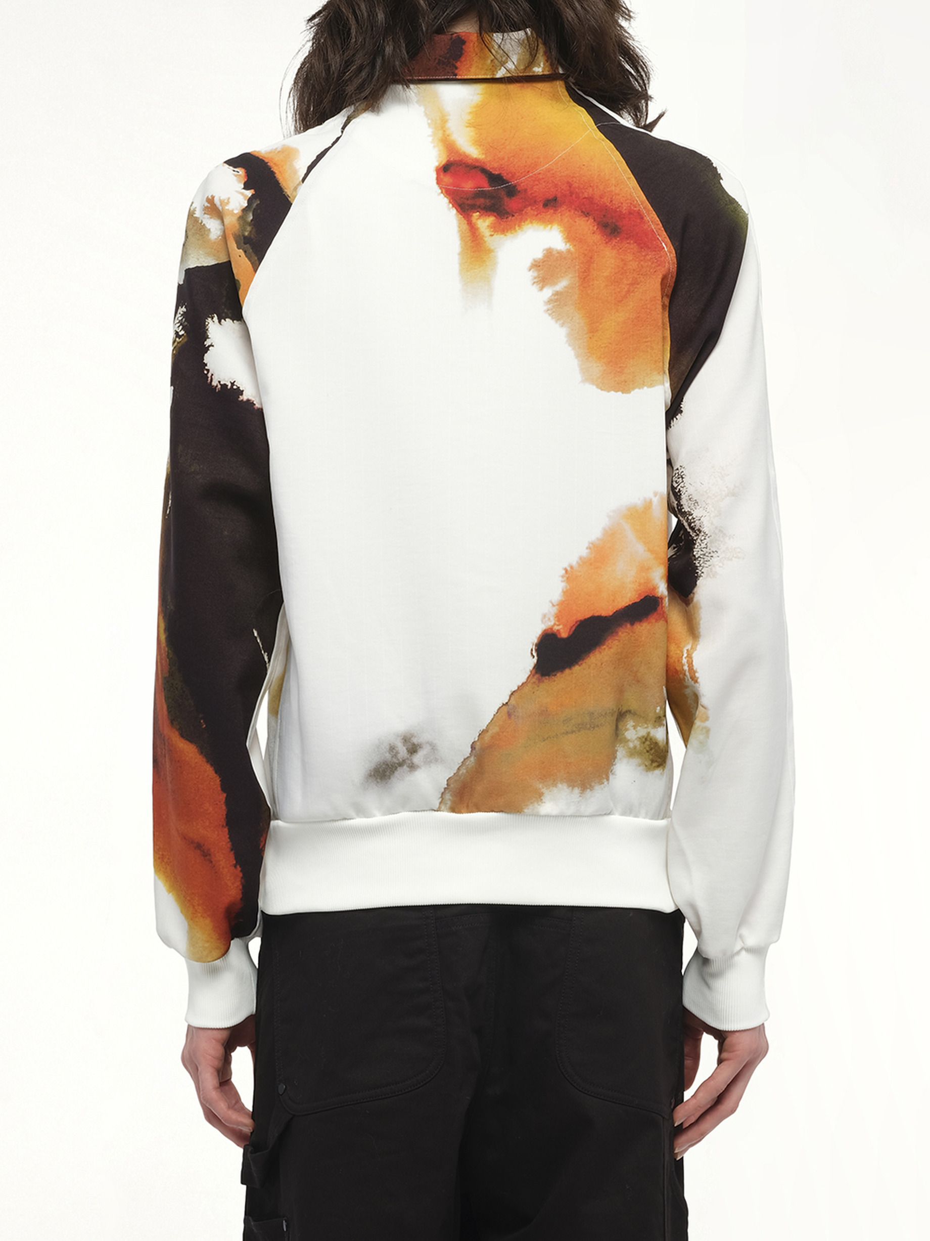 Aop Track Top 3-Stripes in White - 6