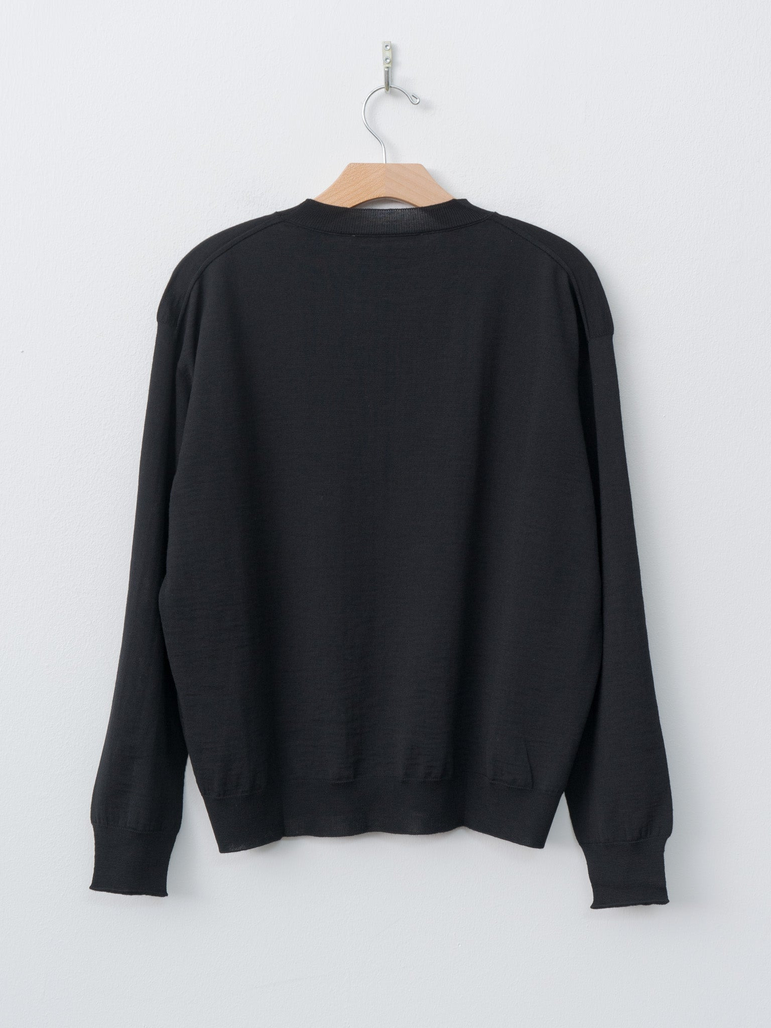 Muscat Extrafine Merino Wool Sweater - Black - 8