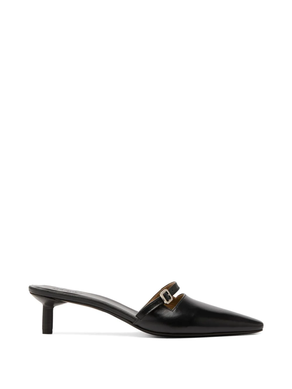 buckled-strap point-toe mules - 1