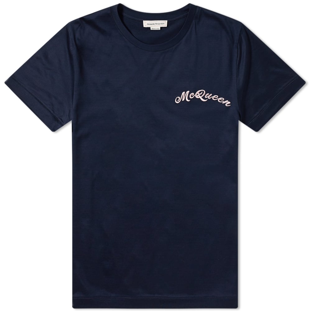 Alexander McQueen Chain Stitch Logo Tee - 1