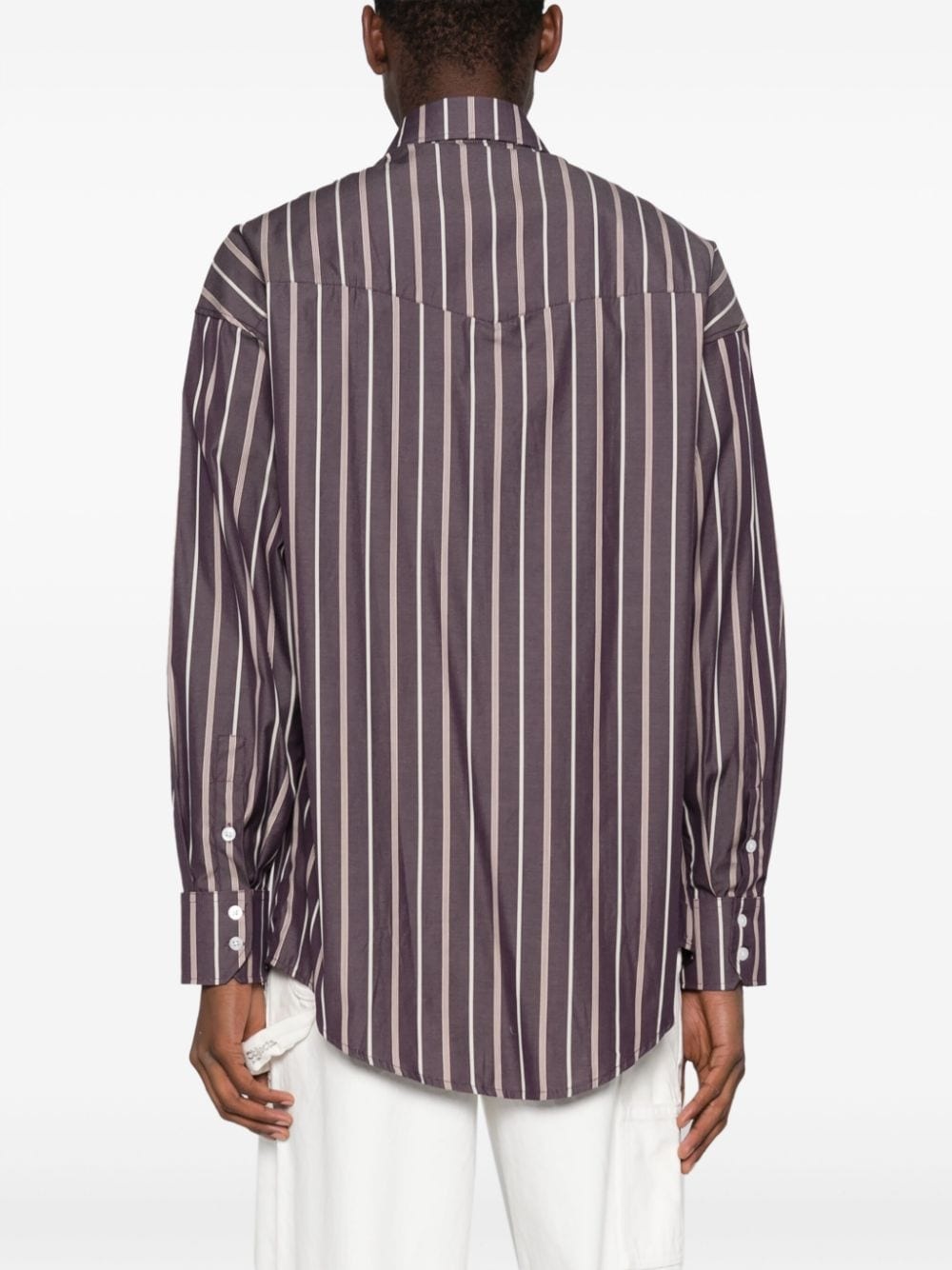rhinestone striped shirt - 4