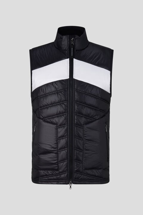 Jay Quilted waistcoat in Black - 1