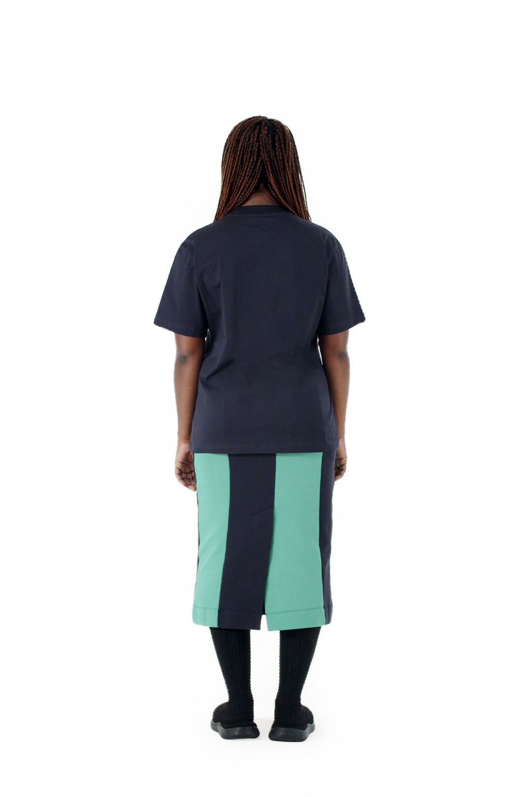 EMBROIDERED BIG LOGO T-SHIRT / midnight blue - 2