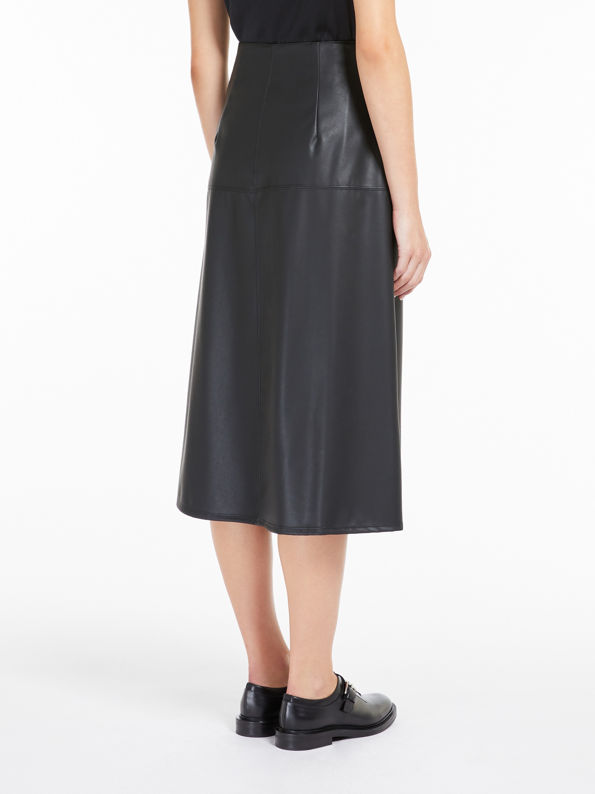 SCILLI Coated jersey skirt - 4