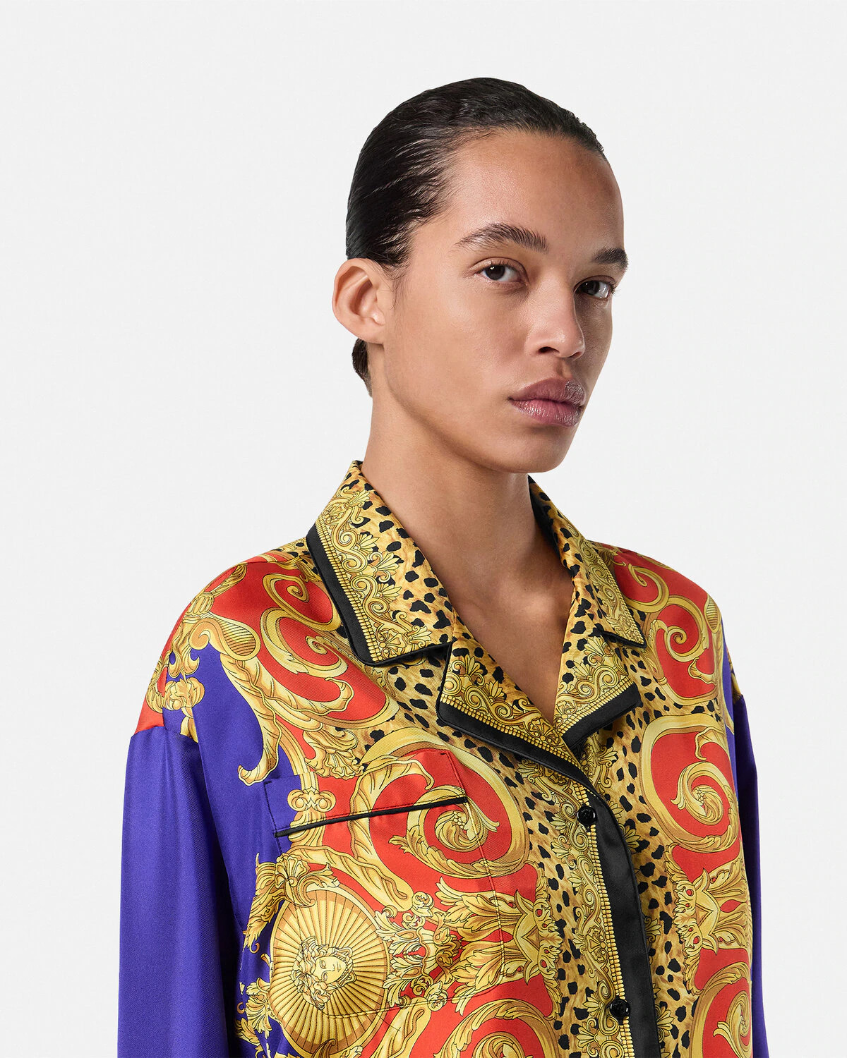 Cheetah Barocco Silk Shirt - 3