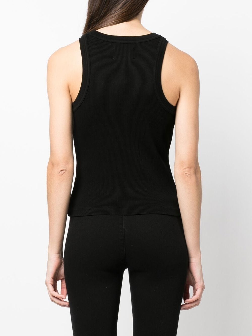 sleeveless ribbed top - 4