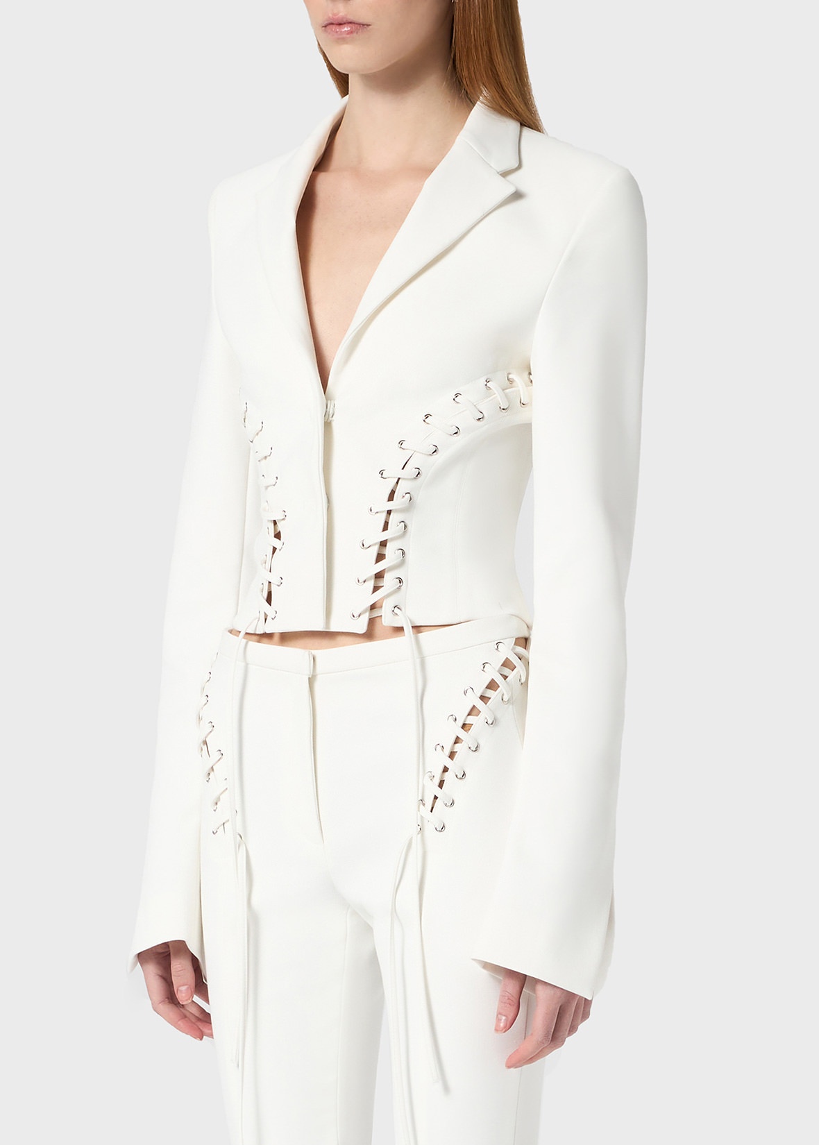 JACKET WITH EYELETS AND STRAPS - 5
