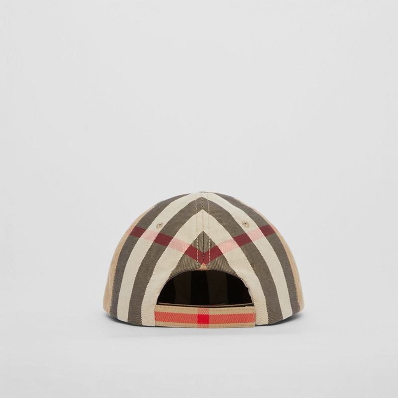 Reversible Vintage Check Cotton Baseball Cap 5