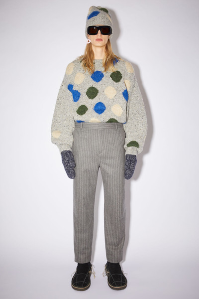Acne Studios Wool blend mittens - Navy/Grey outlook