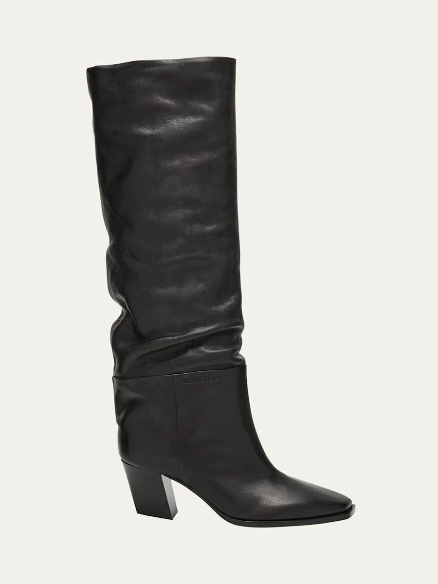Hart 60 Slouch Leather Knee-High Boots - 1