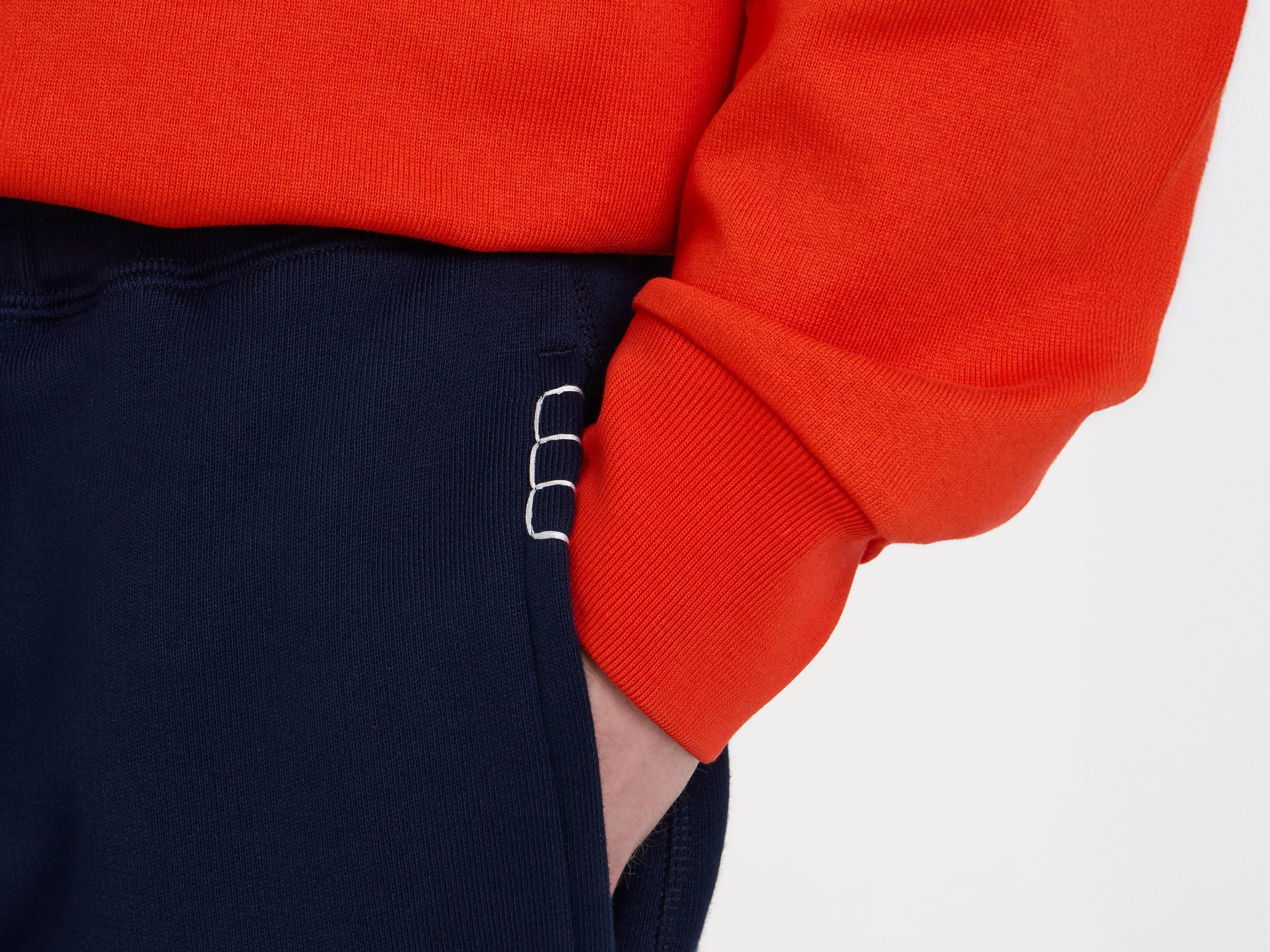 CUFFED SWEATPANTS IN NAVY - 6