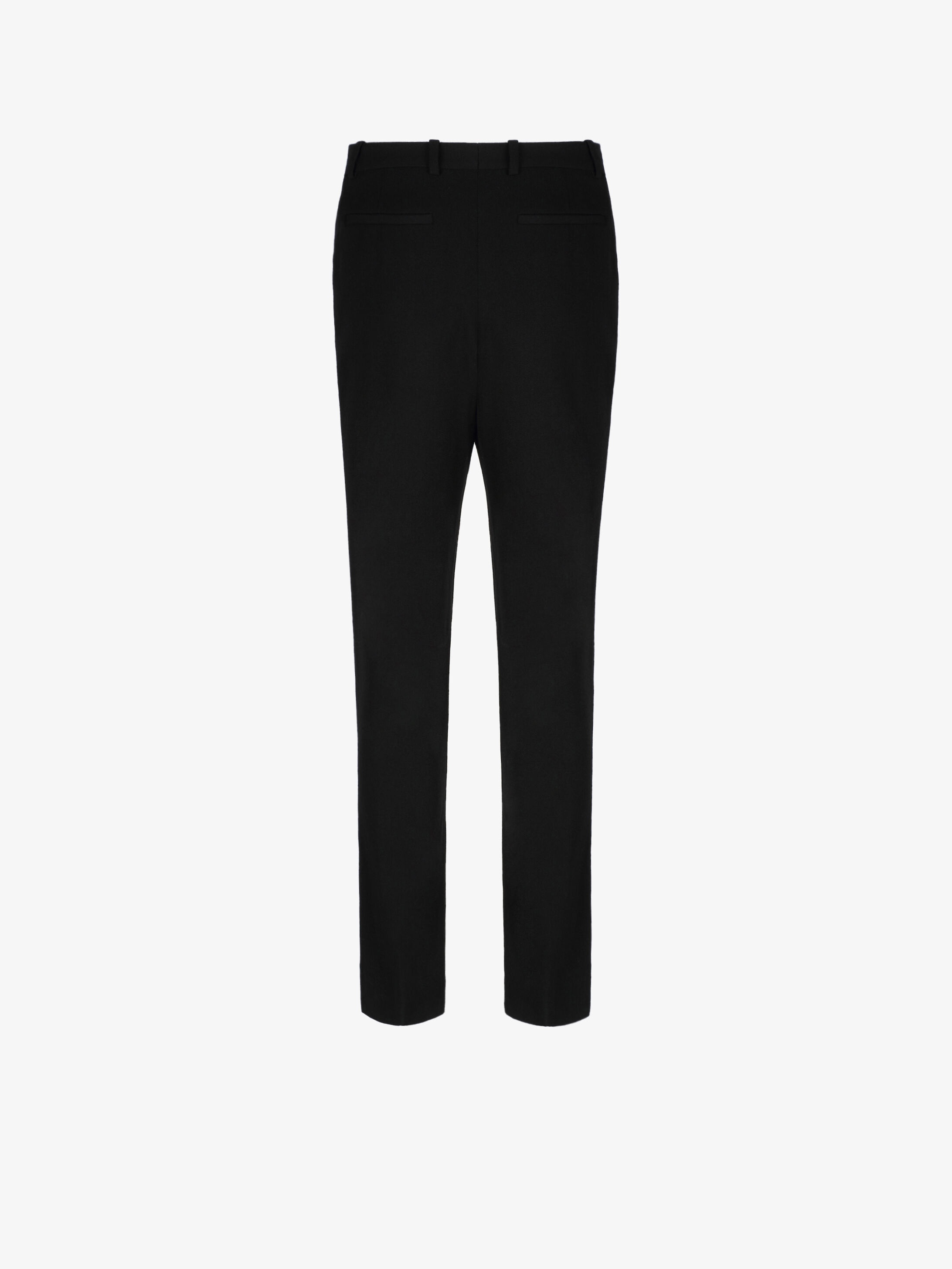 Slim fit trousers in grain de poudre - 5