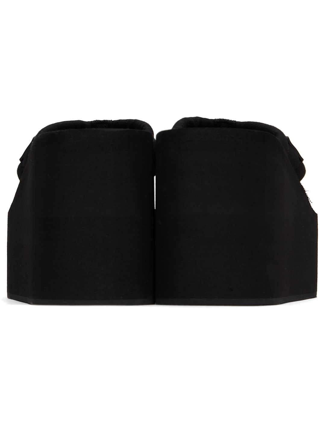 Black Branded Wedge Heeled Sandals - 2