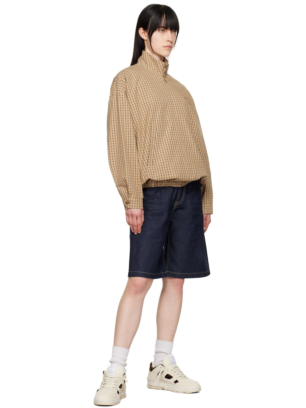 Beige & Brown Area Lo Sneakers - 5