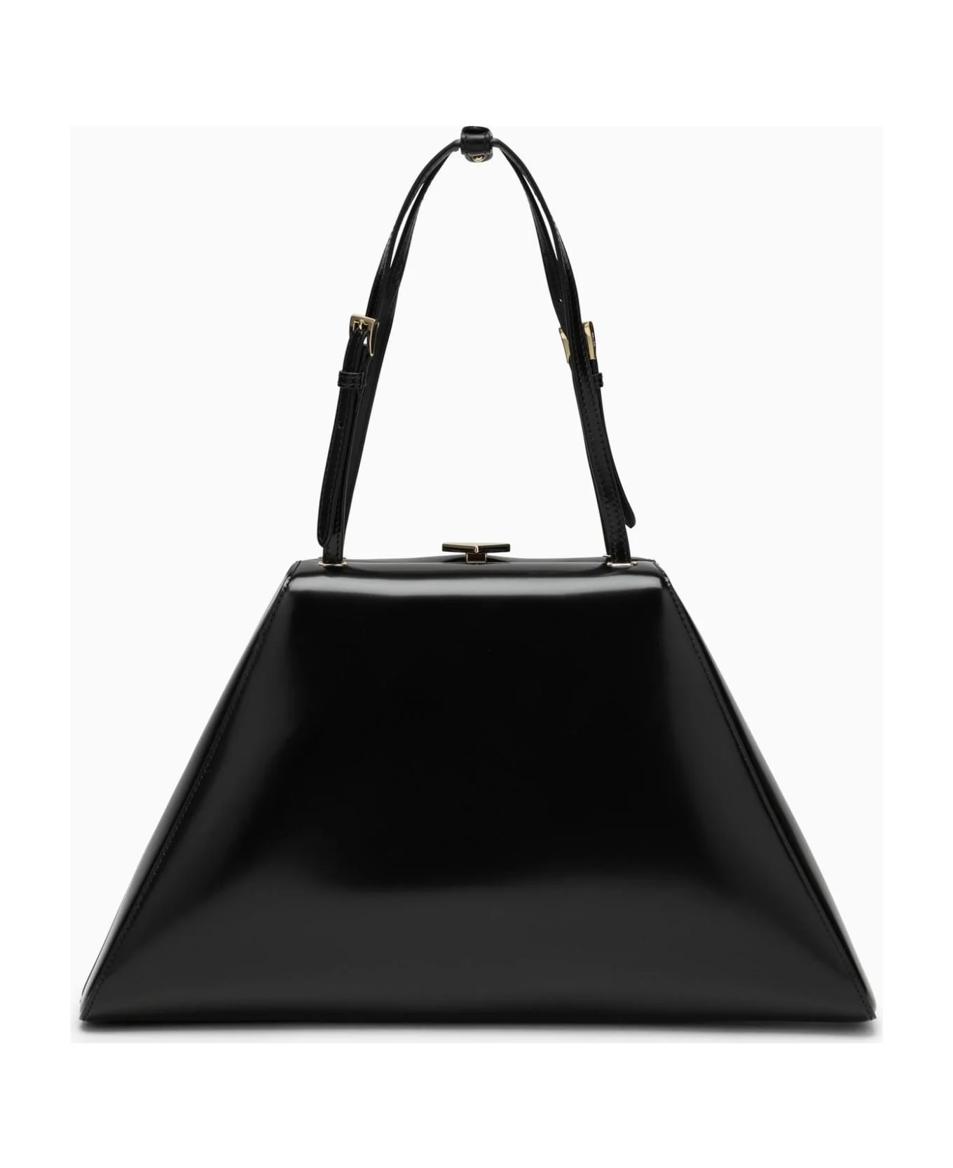 Black Bag In Brushed Leather - 1