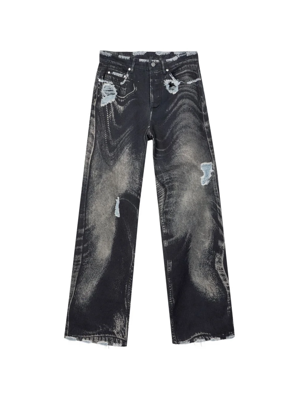 ripped denim jeans - 1