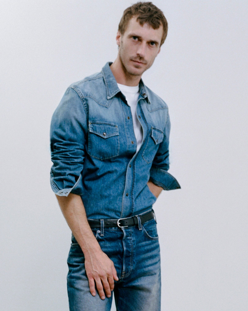 NILI LOTAN TRAVIS DENIM SHIRT outlook