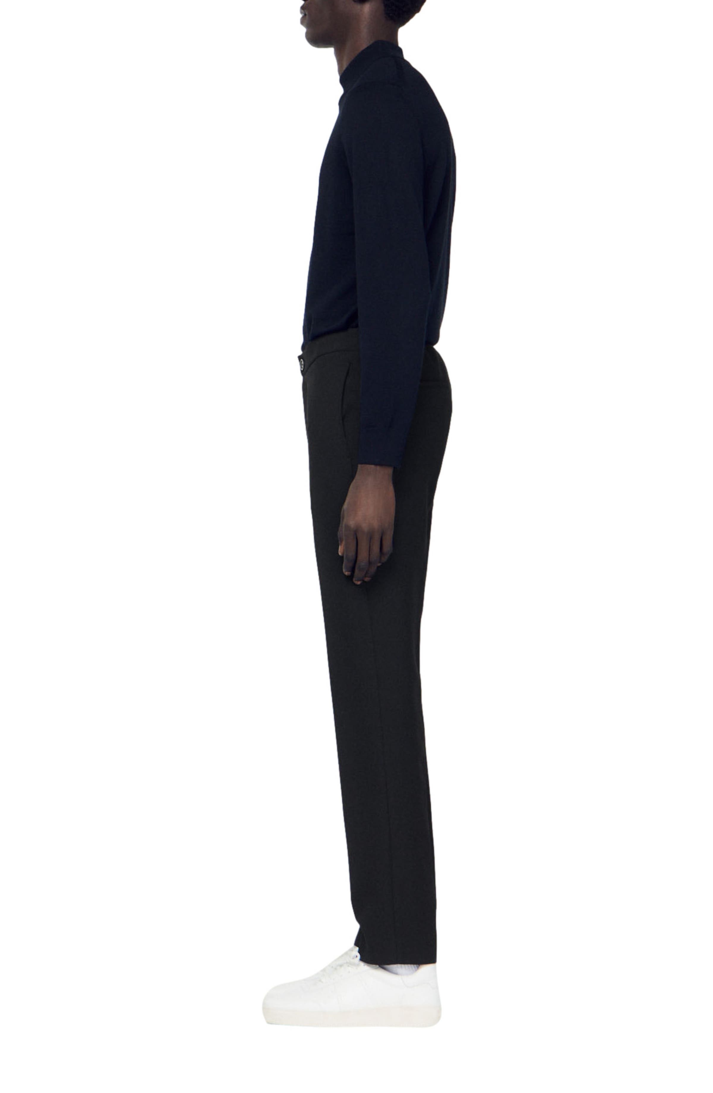 SANDRO Jersey trousers in Black at Nordstrom - 3