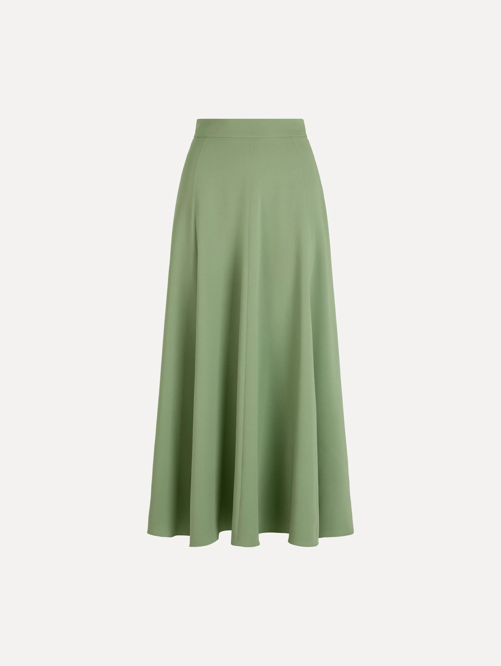 SILK GEORGETTE MIDI SKIRT - 1