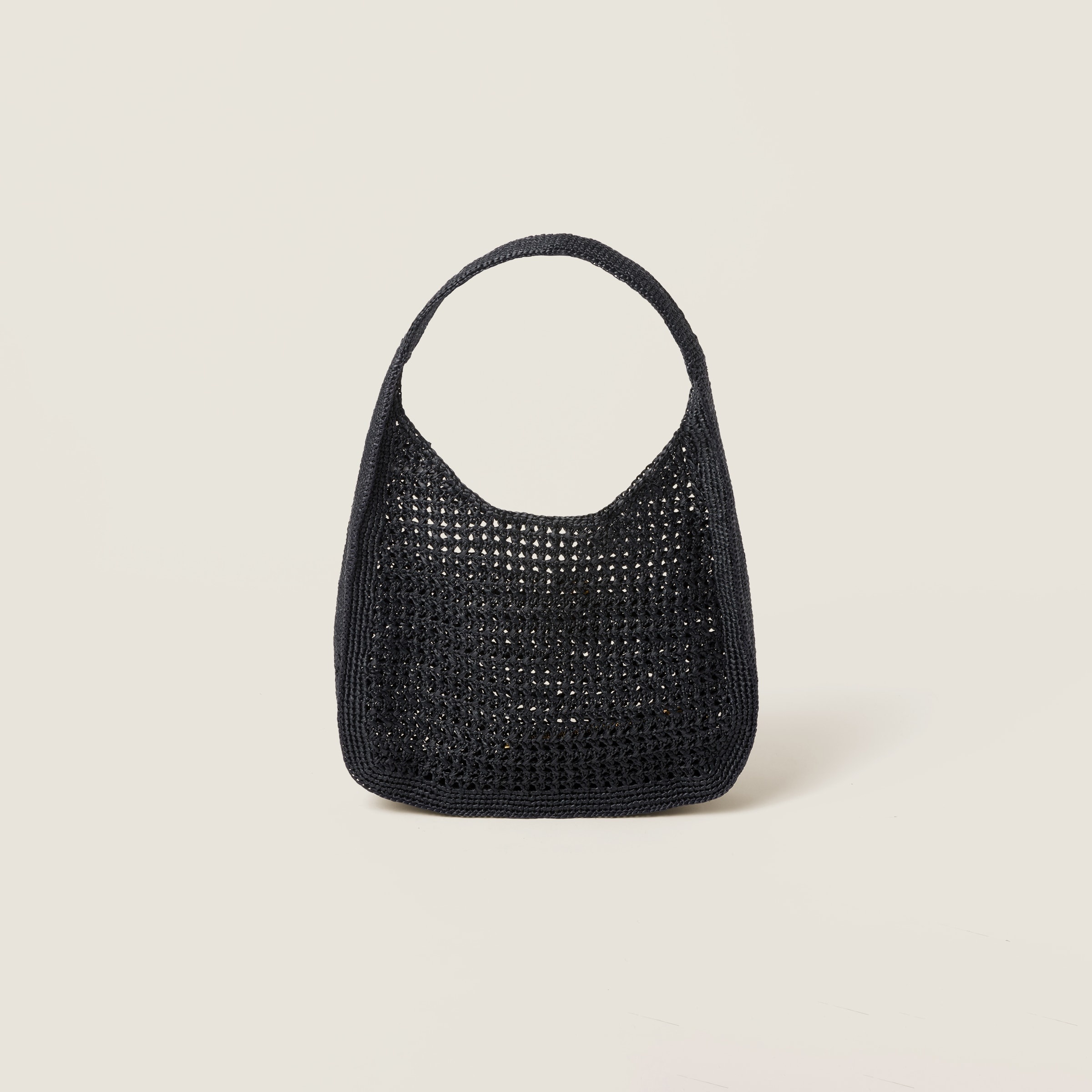 Woven fabric hobo bag - 4
