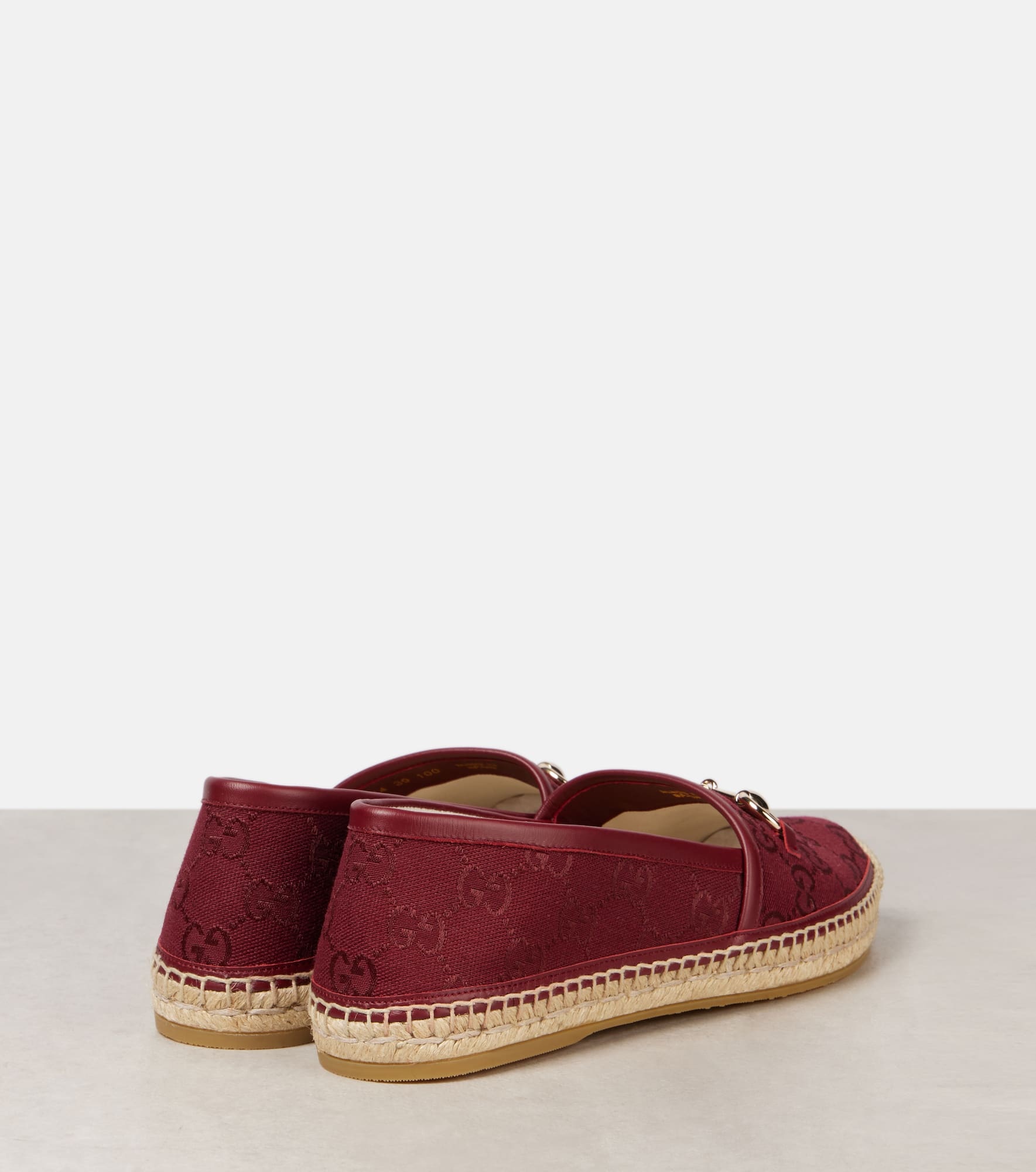 GUCCI Horsebit GG Canvas espadrilles | REVERSIBLE