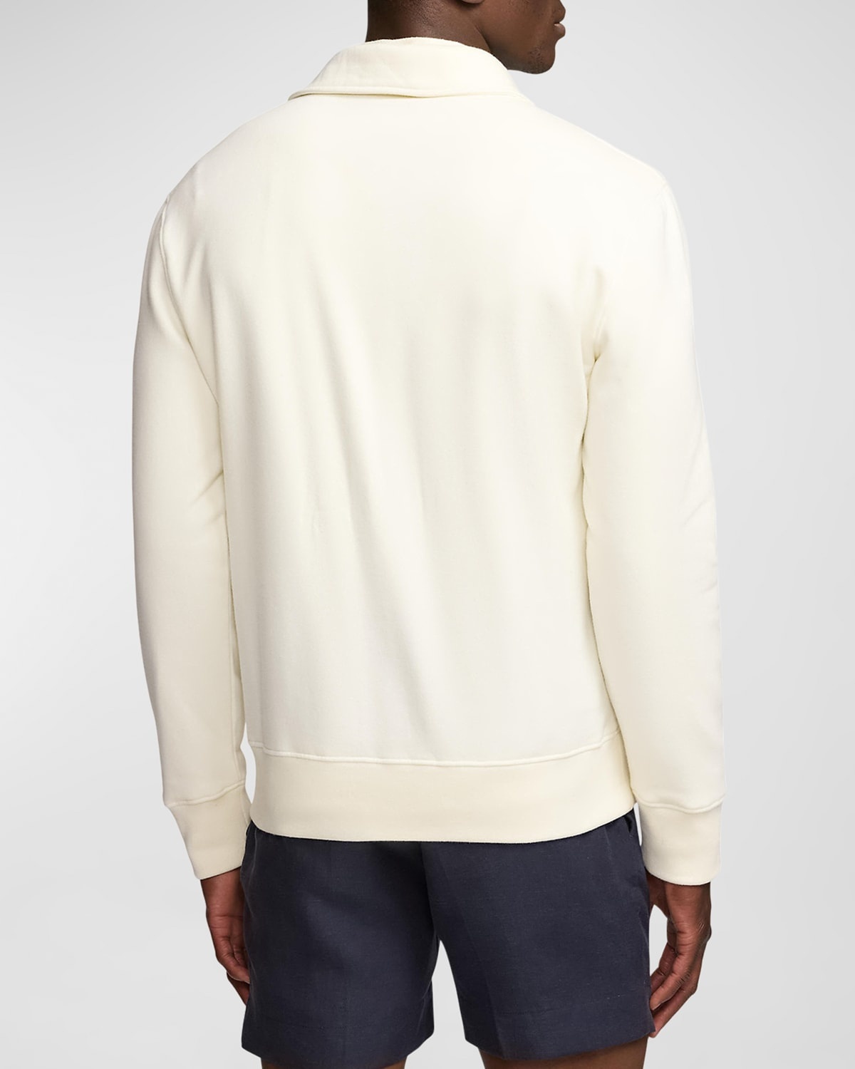 Men's Fleece Collared Sweatshirt - 3