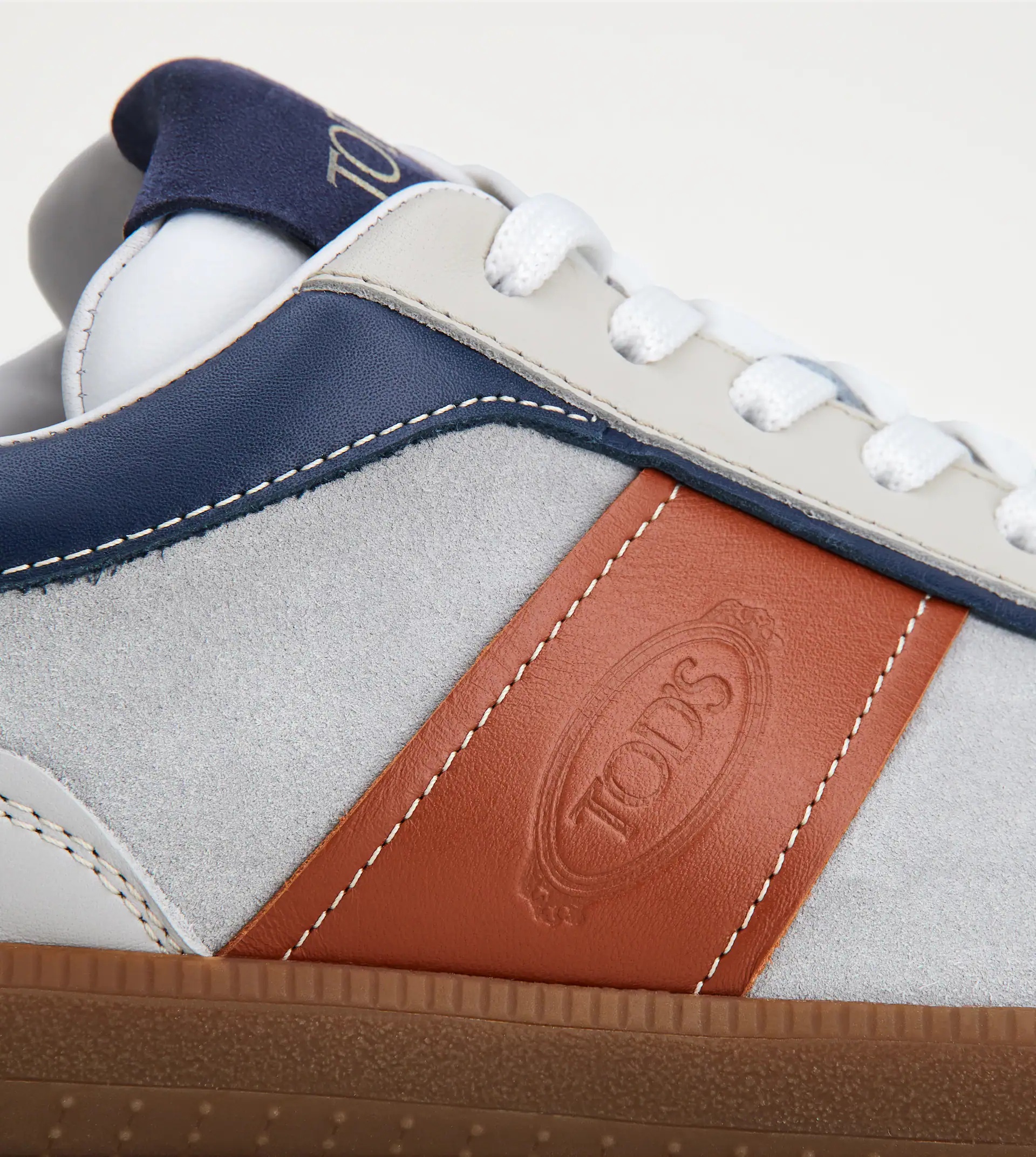 TOD'S TABS SNEAKERS IN SUEDE - GREY, BROWN, BLUE - 6