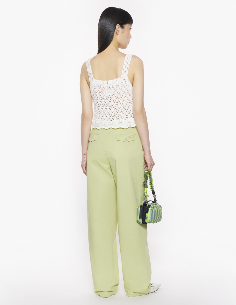 LACE KNIT CROP TOP - 5