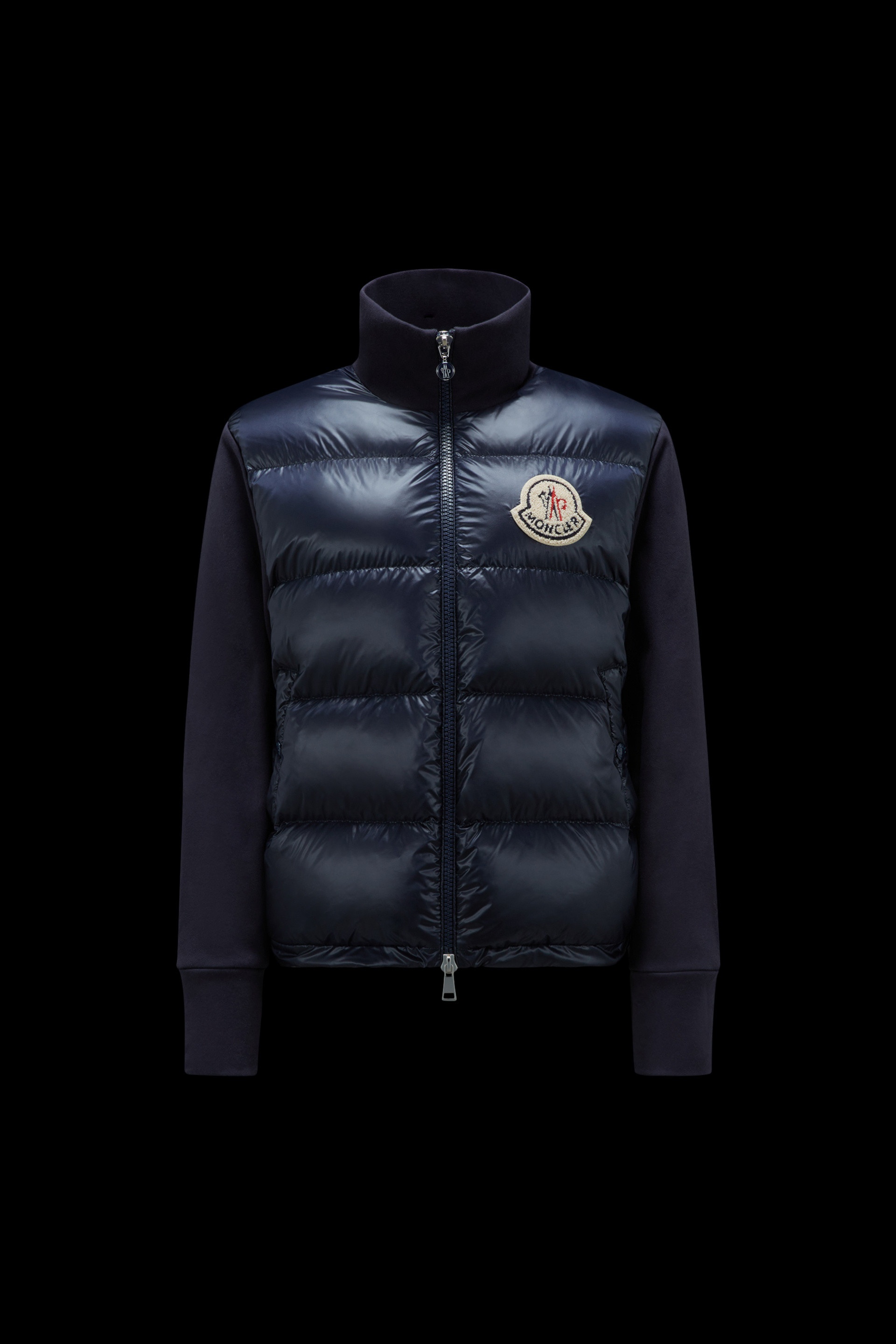 Padded Zip-Up Sweatshirt - 1
