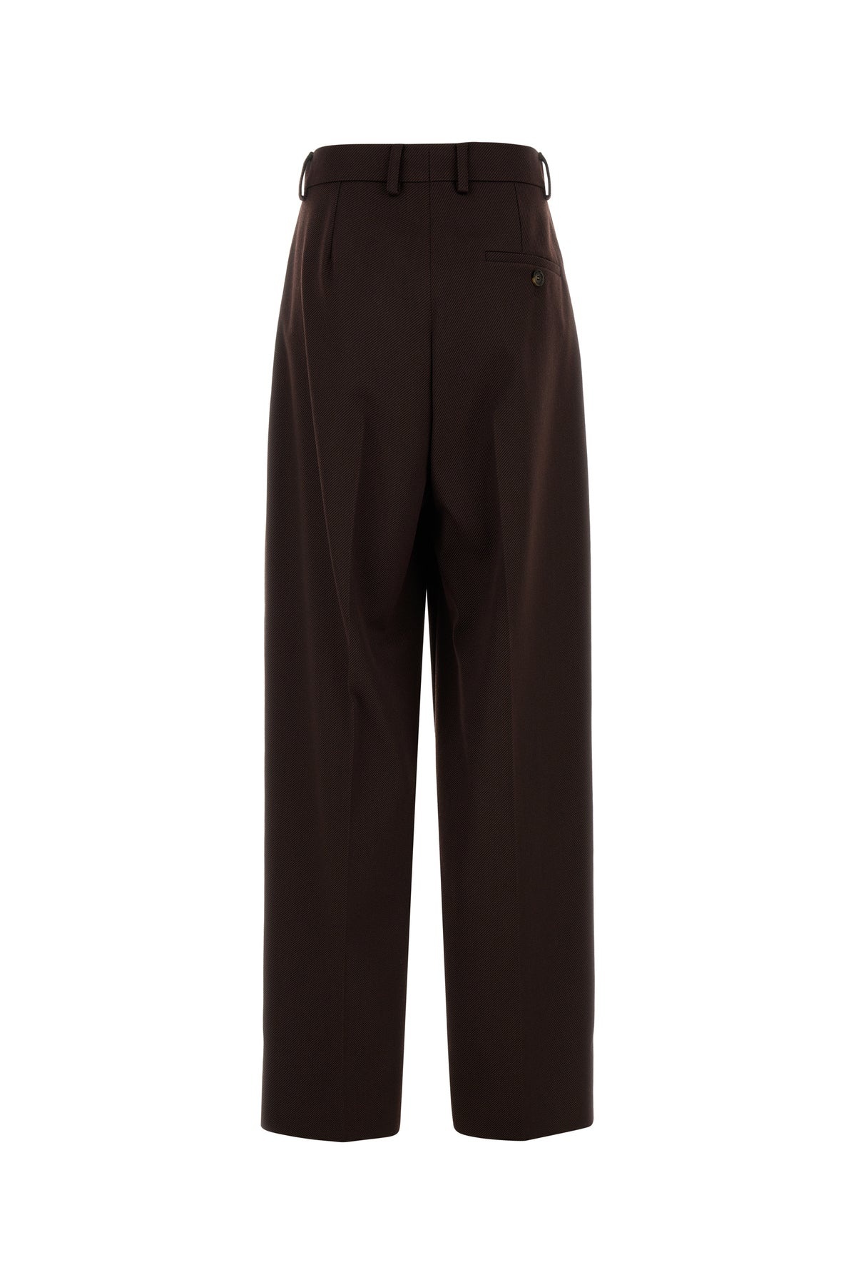 Dark brown twill pant - 2