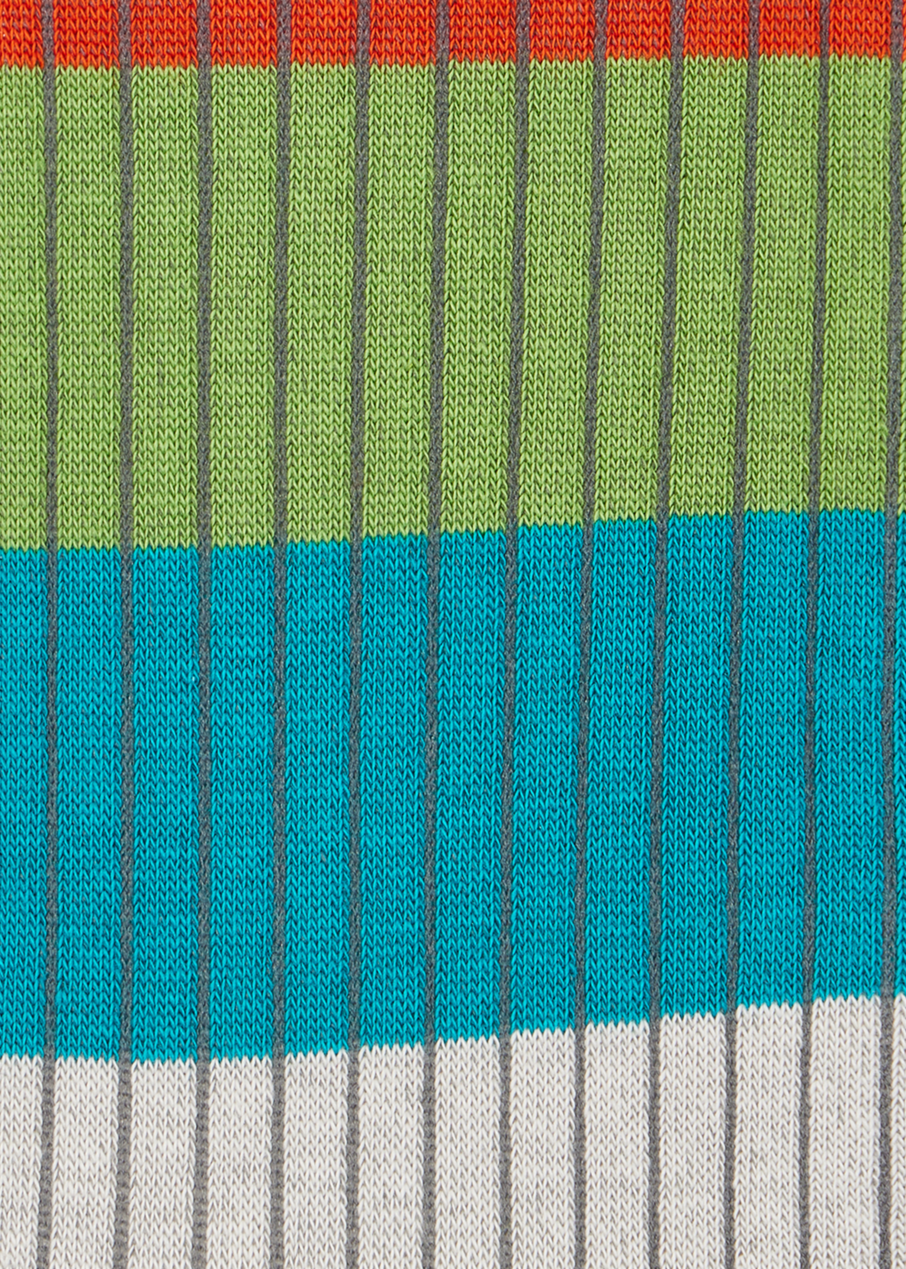 Blue Ribbed Colour Block Socks - 3