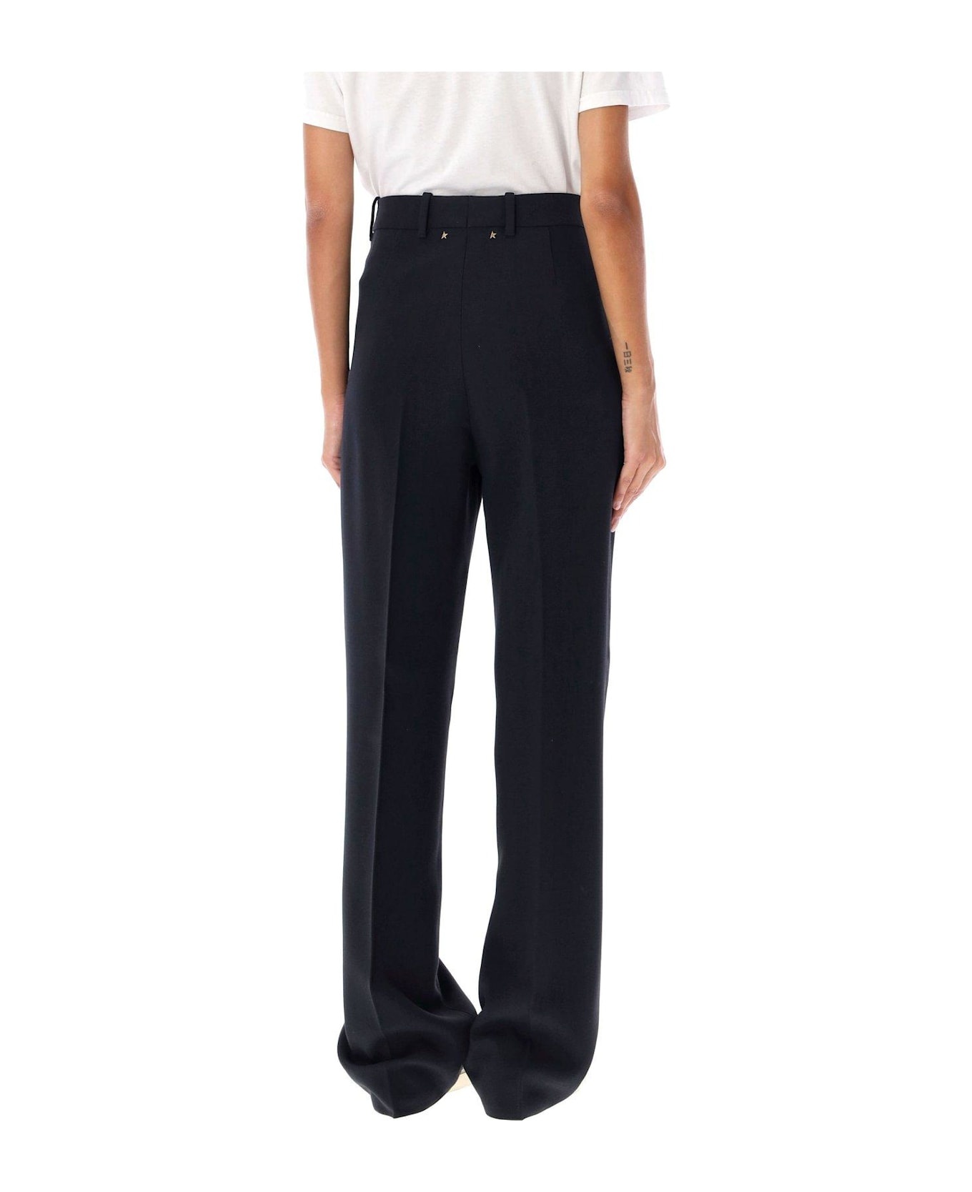 Straight-leg Pleat-detailed Pants - 2