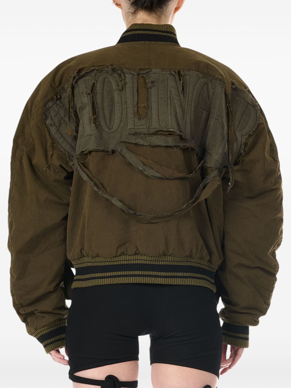 cotton-blend bomber jacket - 7