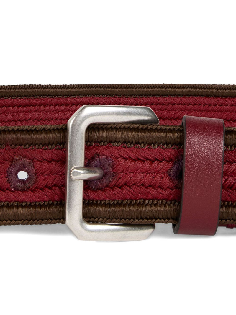 Etro woven leather belt outlook