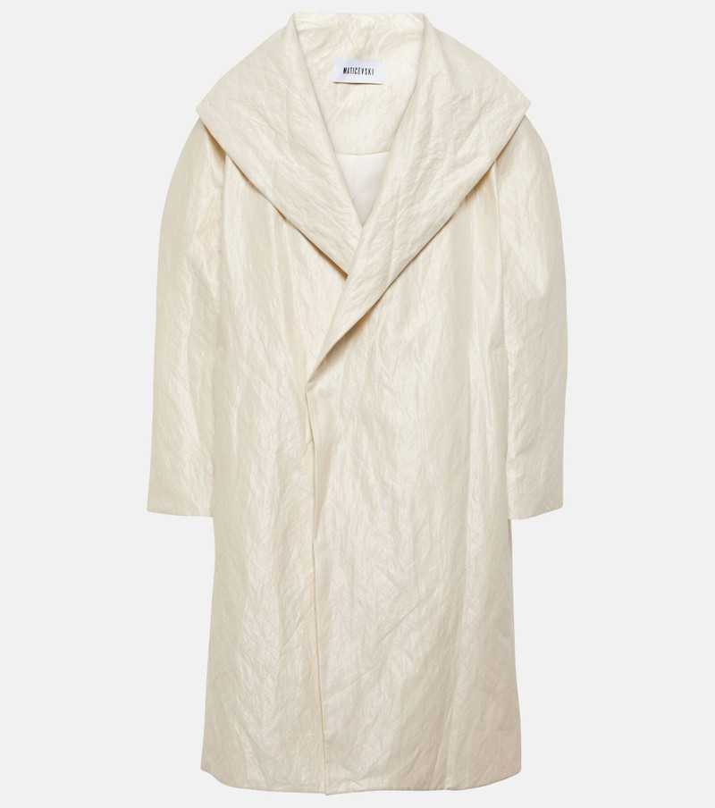 Sparkling cotton-blend coat 1