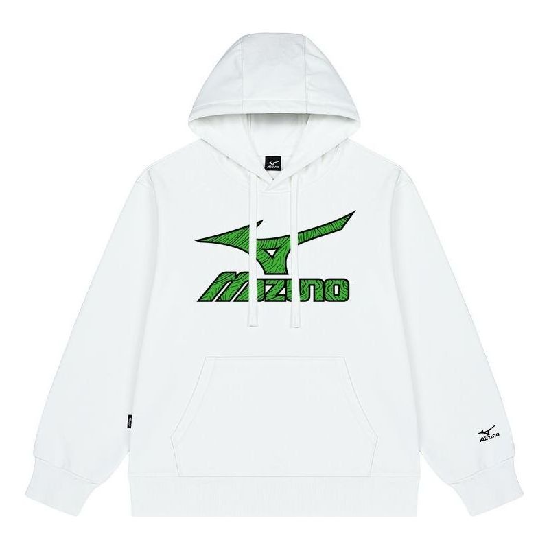 Mizuno Logo Casual Hoodie 'White' A2CA2A38 - 1