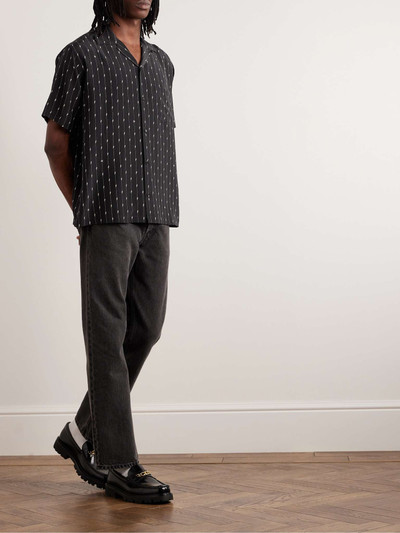 CELINE Convertible-Collar Printed Crepe Shirt outlook