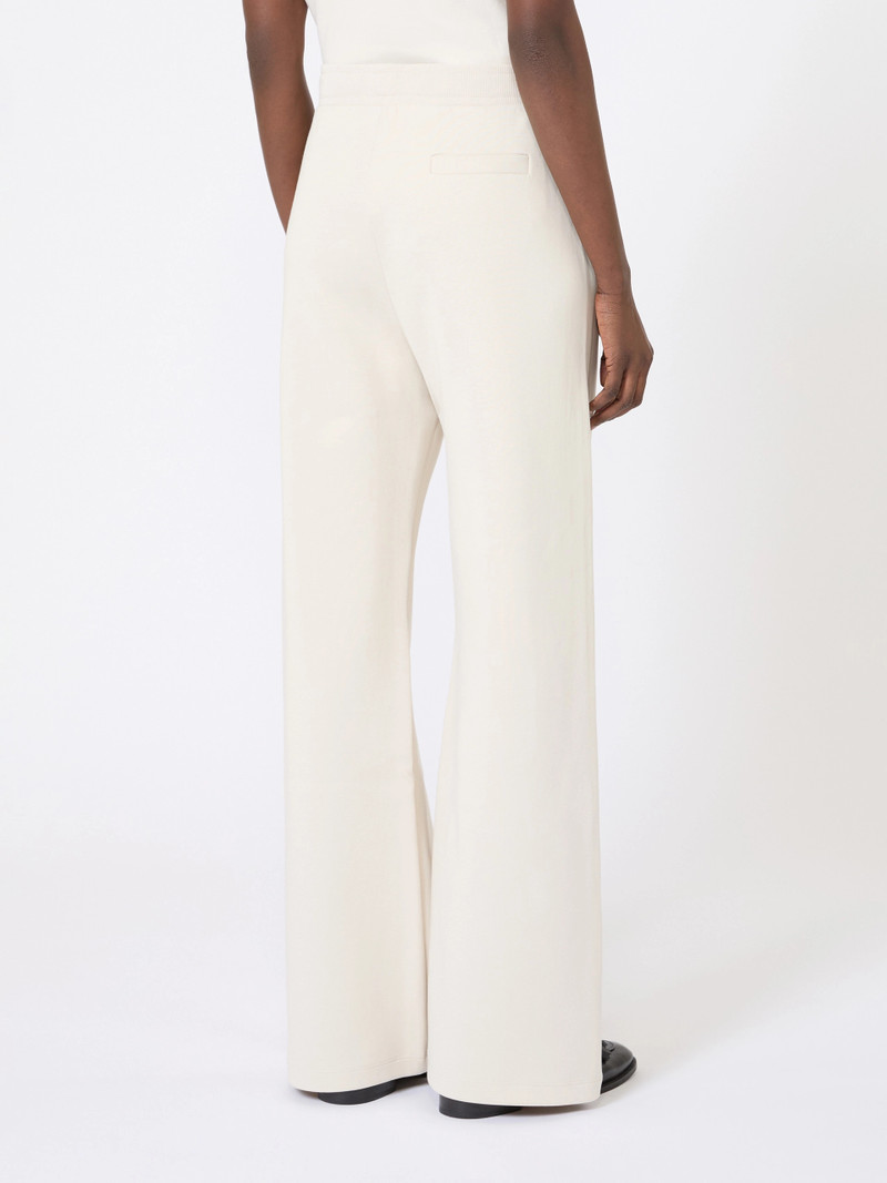 BALI Wide-fit jersey trousers - ECRU 4
