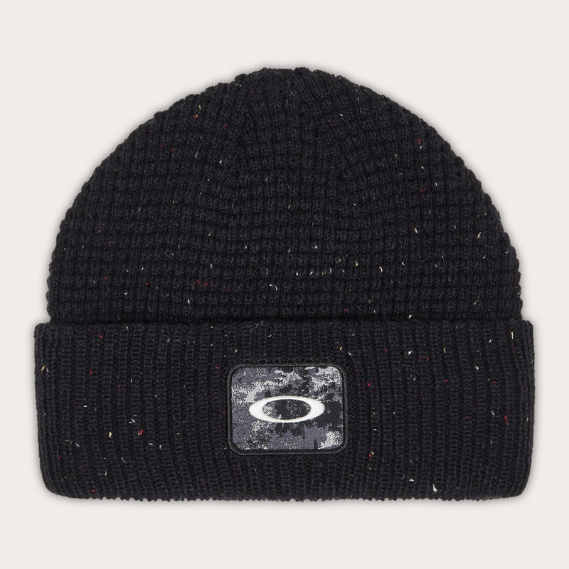 Ellipse Patch Waffle Beanie 1