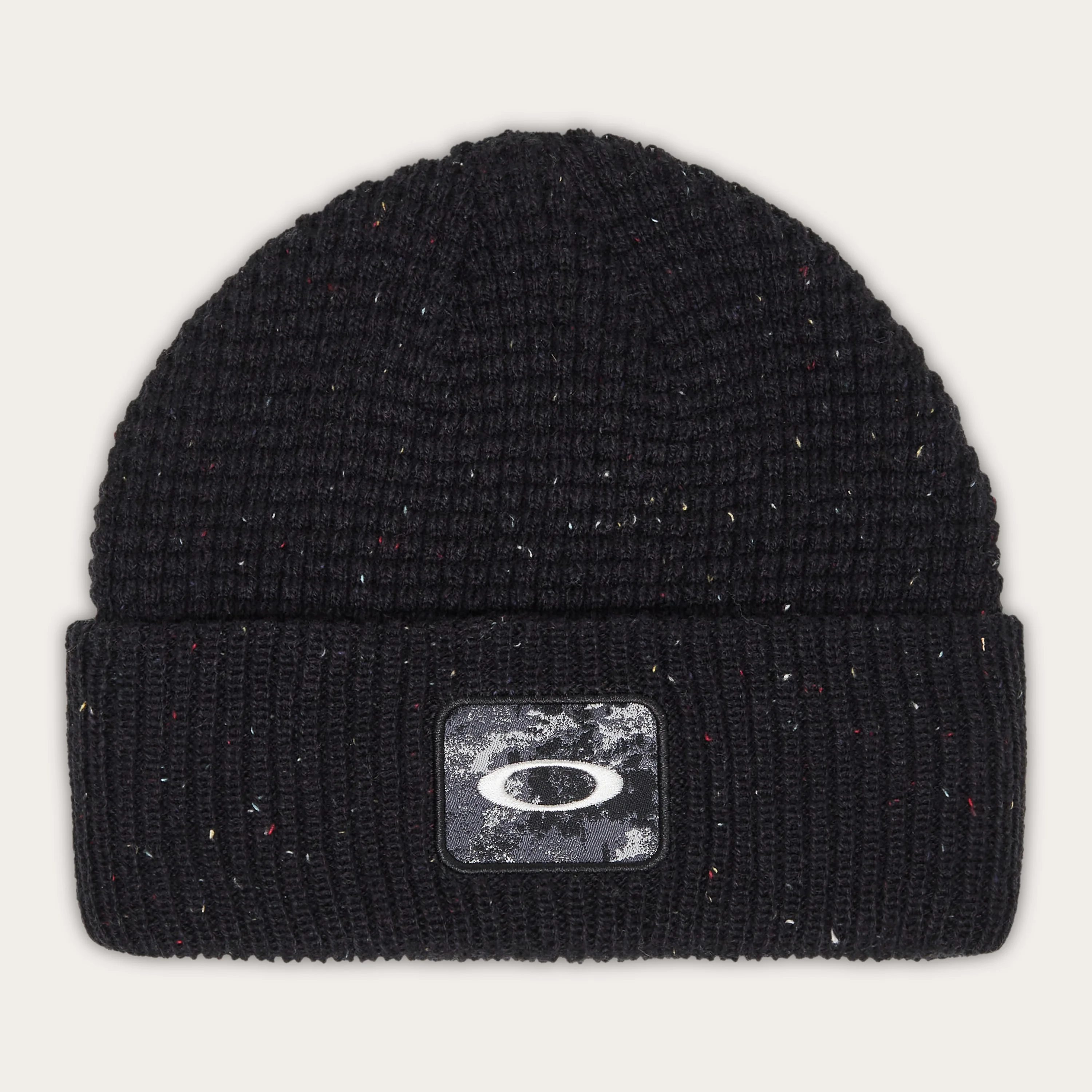 Ellipse Patch Waffle Beanie - 1