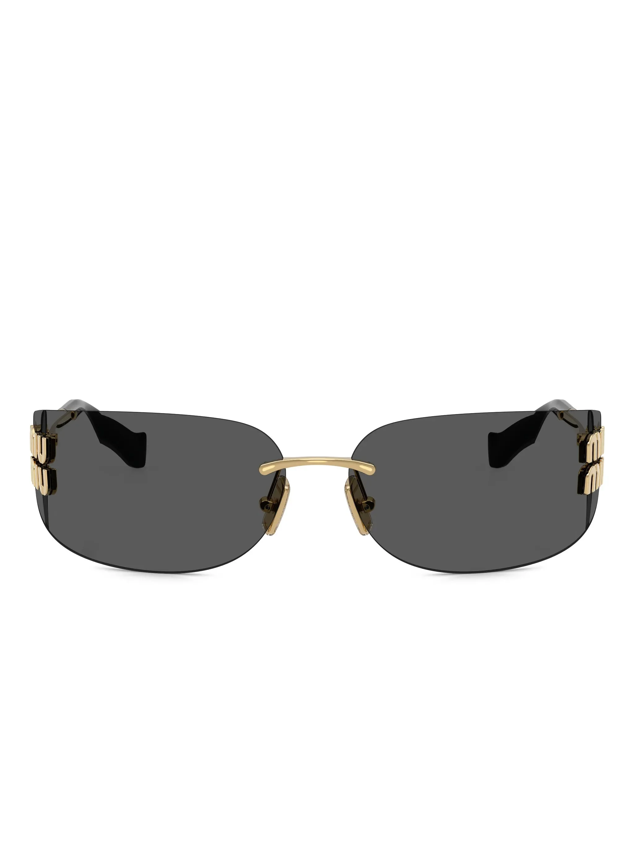 oval-frame sunglasses - 1