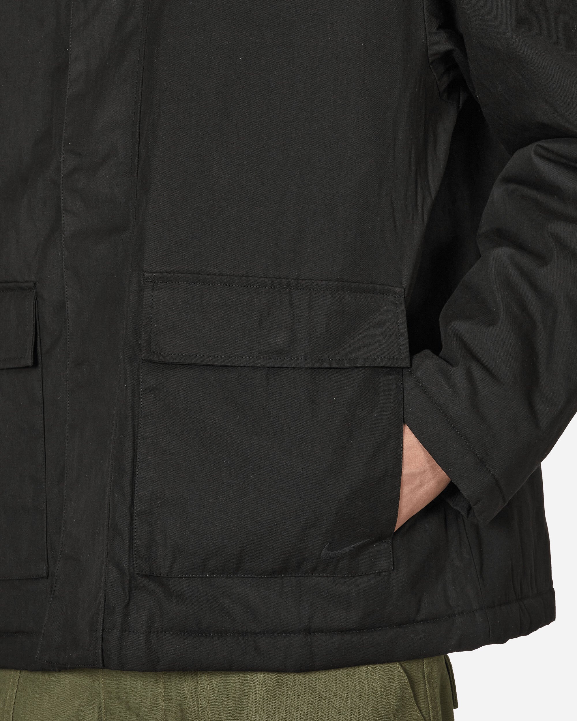 Waxed Canvas Work Jacket Black - 5
